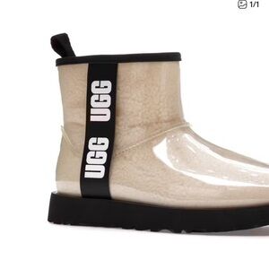 UGG Women's Clear Mini Boot - Black and Cream